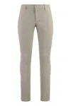 Dondup Gaubert Cotton Chino Trousers In Grey