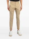 Dondup Gaubert Cotton Chino Trousers In Neutral
