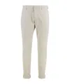 Dondup Trousers Back Pockets Belt Loops Side Pockets In White