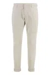 Dondup Trousers Back Pockets Belt Loops Side Pockets In Beige