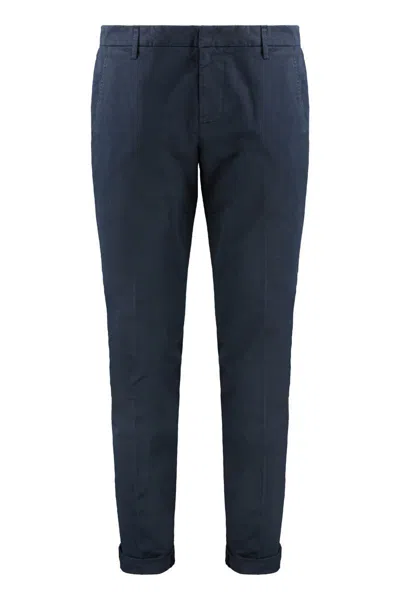 Dondup Gaubert Cotton Chino Trousers In Blue