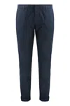 Dondup Gaubert Pants In Blue Cotton In Blue