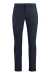 Dondup Gaubert Pants In Blue Cotton In Blue