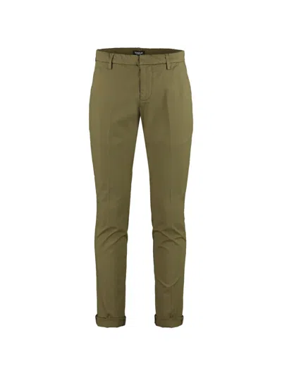 Dondup Gaubert Cuffed-hem Trousers In Brown