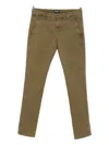 Dondup Gaubert Flat-front Chinos In Green