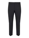 Dondup Gaubert Slim Flannel Trousers In Black