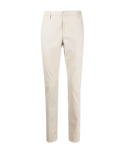 Dondup Gaubert Logo Casual Pants In White