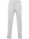 Dondup Gaubert Mid-rise Slim-fit Trousers In Grey