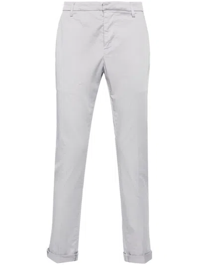Dondup Gaubert Mid-rise Slim-fit Trousers In White
