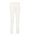 Dondup Gaubert Mid-rise Tapered Trousers In White