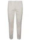 Dondup Trousers Back Pockets Belt Loops Side Pockets In White