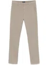 Dondup Pressed-crease Slim-fit Trousers In Neutral