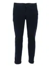 Dondup Belt Loop Casual Pants In Blue