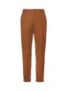 Dondup Belt Loops Side Pockets Trousers In Brown