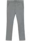 Dondup Grey Gaubert Chinos Pants In Grey