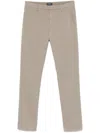 Dondup Pressed-crease Slim-fit Trousers In Beige