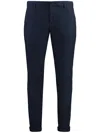 Dondup Gaubert Pants In Blue Cotton In Blue