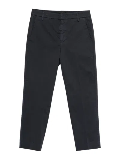 Dondup Gaubert Pants In Blue Cotton