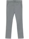 Dondup Grey Gaubert Chinos Pants In Grey