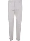 Dondup Gaubert Relaxed Trousers Rolled Cuffs In White
