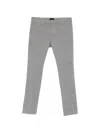 Dondup Flat-front Trousers In Gray