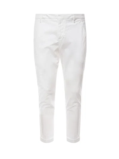 Dondup Gaubert Slim Corduroy Pants In White
