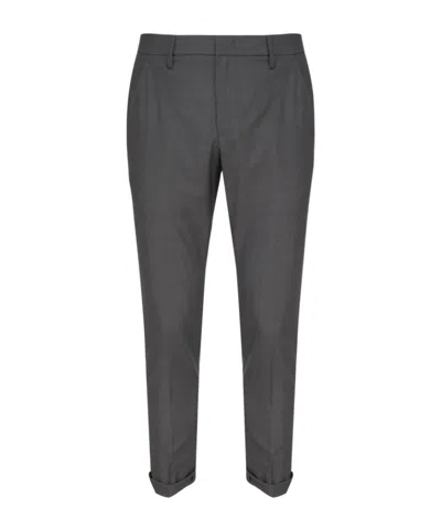 Dondup Gaubert Slim-cut Chino Trousers In Black