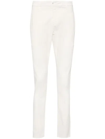 Dondup Slim Fit Trousers In White