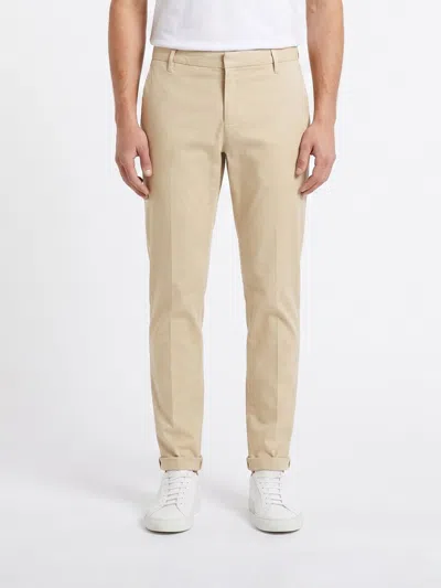 Dondup Gaubert Slim Fit Corduroy Chino Trousers In Neutral