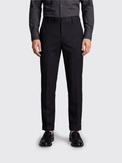 Dondup Gaubert Slim Fit Sartorial Trousers In Wool Blend In Black