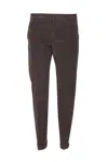 Dondup Brown Corduroy Jeans With Tailored Fit In Brown