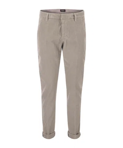 Dondup Gaubert Slim Milleraies Trousers In Brown
