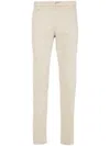 Dondup Gaubert Low-waist Slim-fit Trousers In Beige