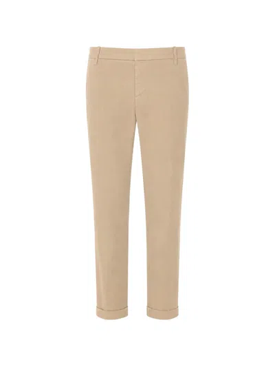 Dondup Gaubert Slim-fit Corduroy Pants In Neutral