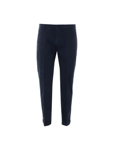 Dondup Gaubert Slim-fit Tailored Pants In Blue