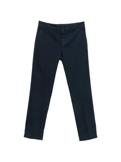 Dondup Gaubert Straight-leg Chino Trousers In Blue