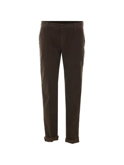 Dondup Gaubert Straight-leg Trousers In Brown