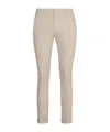 Dondup Gaubert Stretch Cotton Chino Trousers In Brown