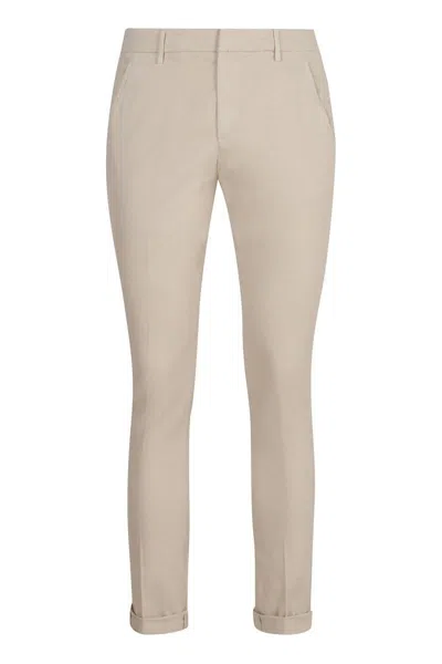 DONDUP DONDUP GAUBERT STRETCH COTTON CHINO TROUSERS
