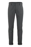 Dondup Cuffed Hem Stretch Cotton Trousers