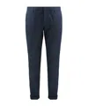 Dondup Gaubert Pants In Blue Cotton In Blue