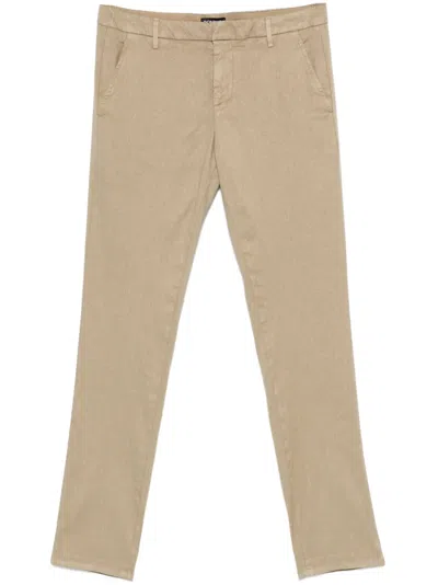 Dondup Tailored Beige Trousers In Neutral