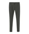 Dondup Cuffed Hem Stretch Cotton Trousers