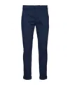 Dondup Gaubert Trousers Cuffed Hem In Blue