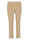 Dondup Beige Chino Trousers In Beige