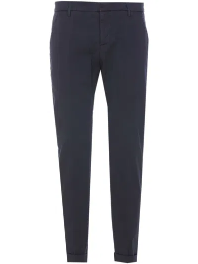 Dondup Stretch Cotton Pants In Blue
