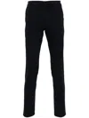 Dondup Logo-plaque Tailored Trousers In Blue