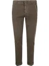 Dondup Gaubert Trousers Cotton Corduroy In Bordeaux