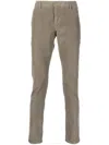 Dondup Corduroy Cotton Trousers Gaubert In White