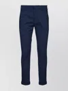 Dondup Gaubert Trousers Cuffed Hem In Blue